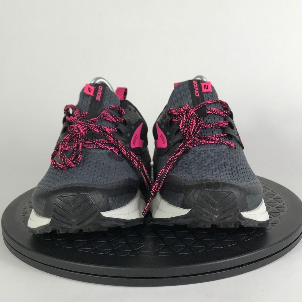 Brooks Divide 8 Black/Pink Trail Running Shoes 1203421B069 Women's Size 7.5 - Picture 2 of 13
